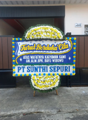 Papan Bunga Duka di Wania